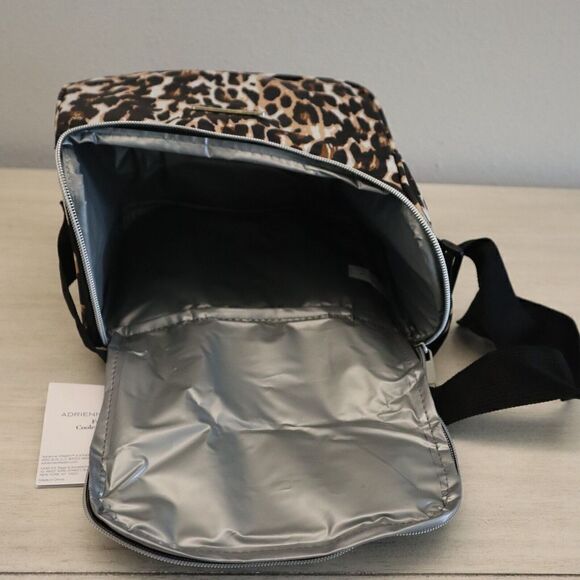 Adrienne Vittadini AVTB7747 Leopard Print 9" Fashion Crossbody Cooler Satchel - Picture 4 of 10